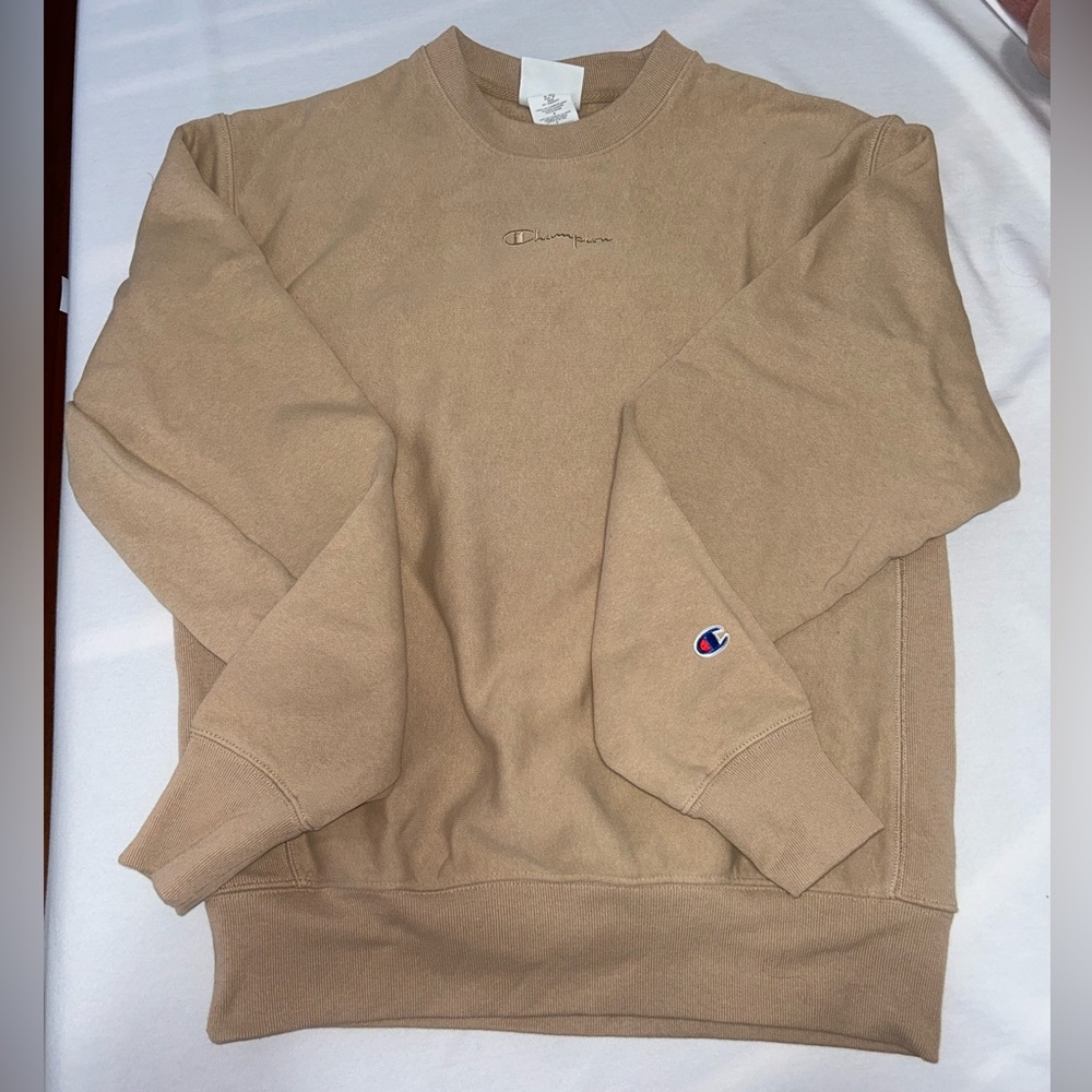 Champion Men's Beige Crewneck Sweater
